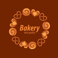 vector logo bread