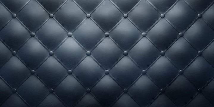 Schwarzes Leder-Polster