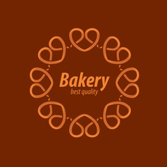 vector logo bread
