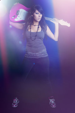 Guitar Rockstar Girl
