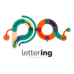 Letter logo business icon