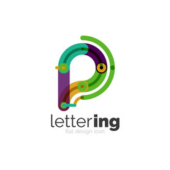 Letter logo business icon