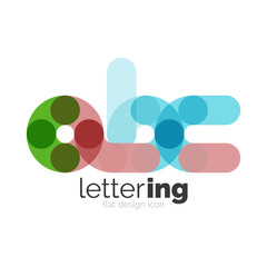 Linear business logo letter