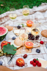 Fototapeta na wymiar close up of food and wine
