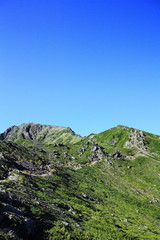 南アルプスの山々