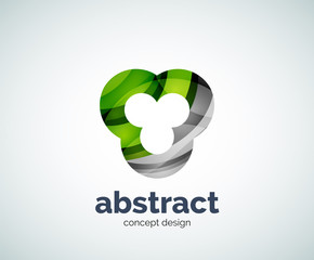 Vector abstruse shape logo template