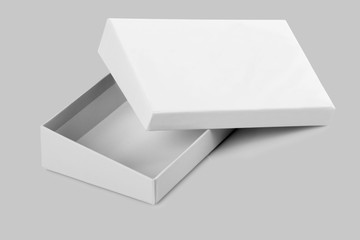 Blank Open White Card Board Box for Mockup