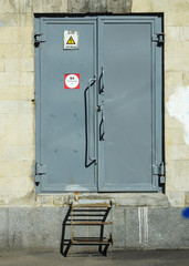 The door to the electrical substation