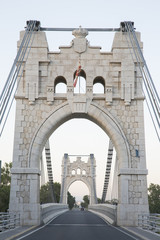 Obraz premium Penjat Suspension Bridge, Amposta