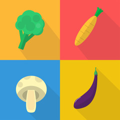 Vegetables Icon Set