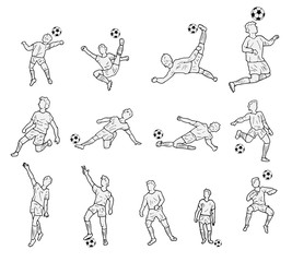 Actie voetbal spelers © emieldelange