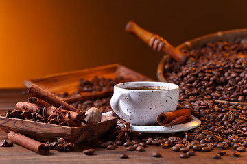 Obrazy na Szkle  kawa i przyprawy