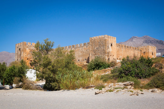 Frangokastello fortress on Crete island, Greece