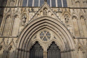 Entrance to York Minster Cathedral Church