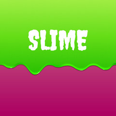 Flowing green slime. Halloween  background