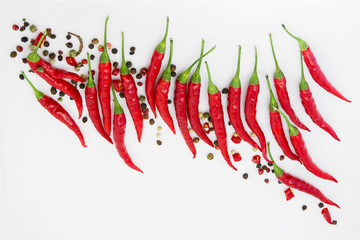 Hot like fire, red chili pepper