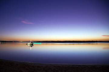 Fototapeta premium Sunset Sea Reflection