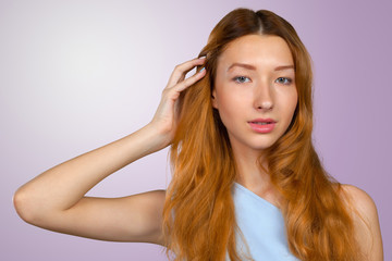 Portrait Of Young Smiling Beautiful Woman