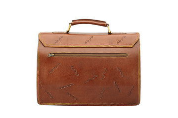 One briefcase leather