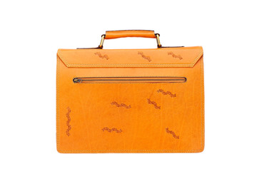 One briefcase leather