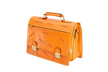 One briefcase leather