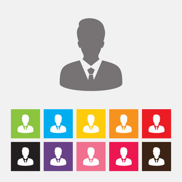 Businessman avatar profile picture - Vector