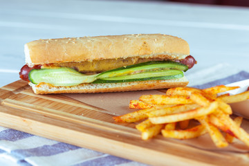 Hot Dog with Potato