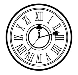 Vector vintage clocks