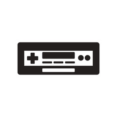 Fototapeta na wymiar flat icon in black and white style tape recorder 
