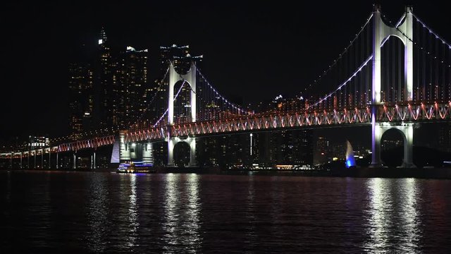 Gwangan bridge in Busan Korea