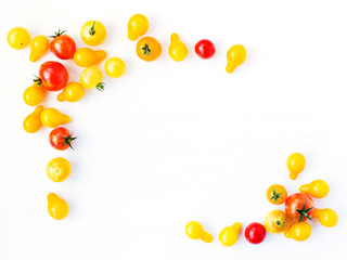Frame of cherry tomatoes