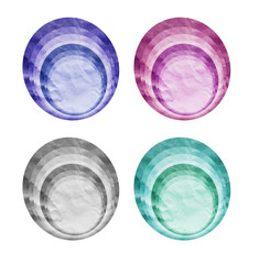 tag recycled paper craft stick on white background