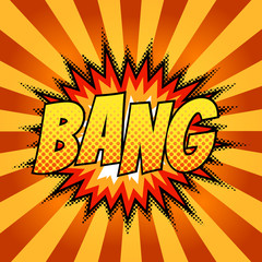 Bright comic book background