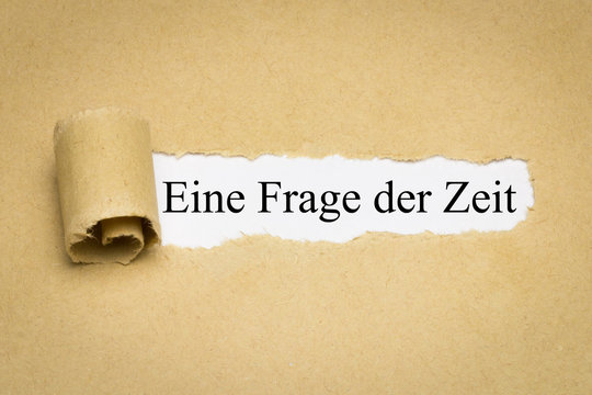 Eine Frage der Zeit
