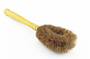 Wooden toilet brush