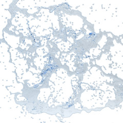 water splash Isolated 3d