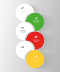 Vector business template for presentation.