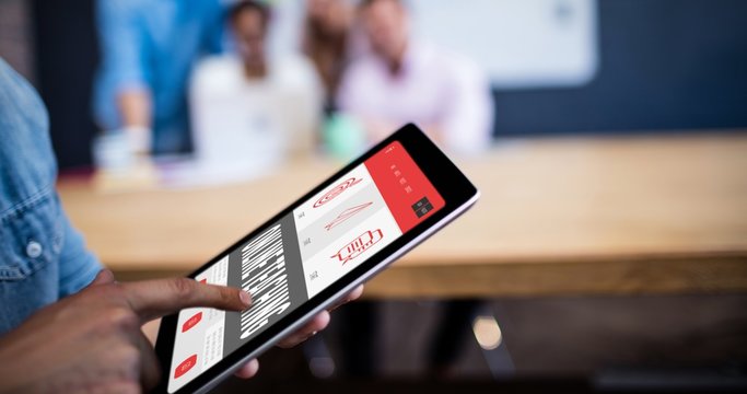 Composite image of online teaching interface