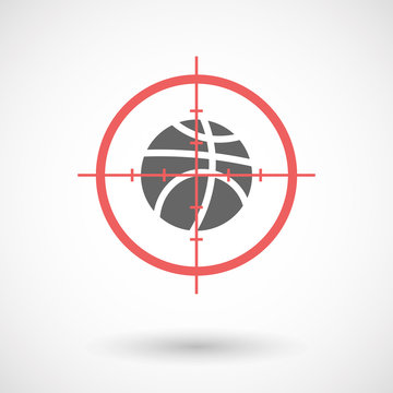 basketball target red crosshair clip art preview