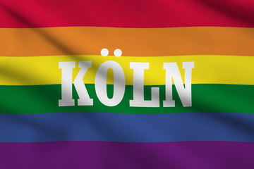 Rainbow Flag Cologne