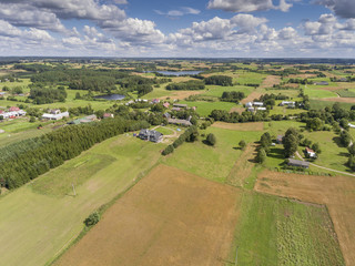 Fototapeta premium Suwalki Landscape Park, Poland. Summer time. View from above.