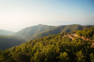 Mountain View of Rhodes, Greece