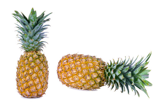 pineapple isolated on white background © yingtustocker