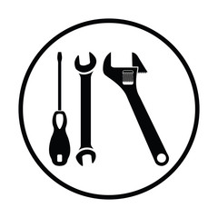 Wrench and screwdriver icon