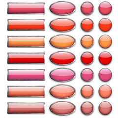 twenty-eight shades of red buttons