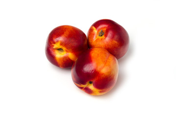 nectarine on a white background