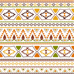 Mexican pattern vector seamless with tribal ornament. Mexico background for wrapping paper, fabric or card.