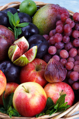 Fresh organic fruits