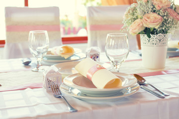 wedding table settings