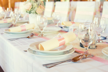 wedding table settings